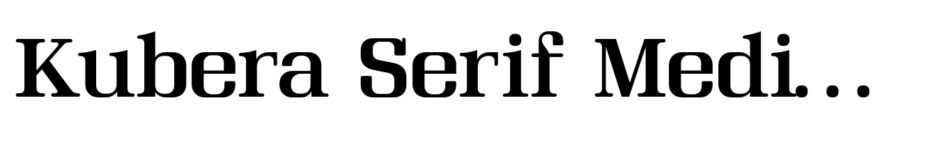 Kubera Serif Medium